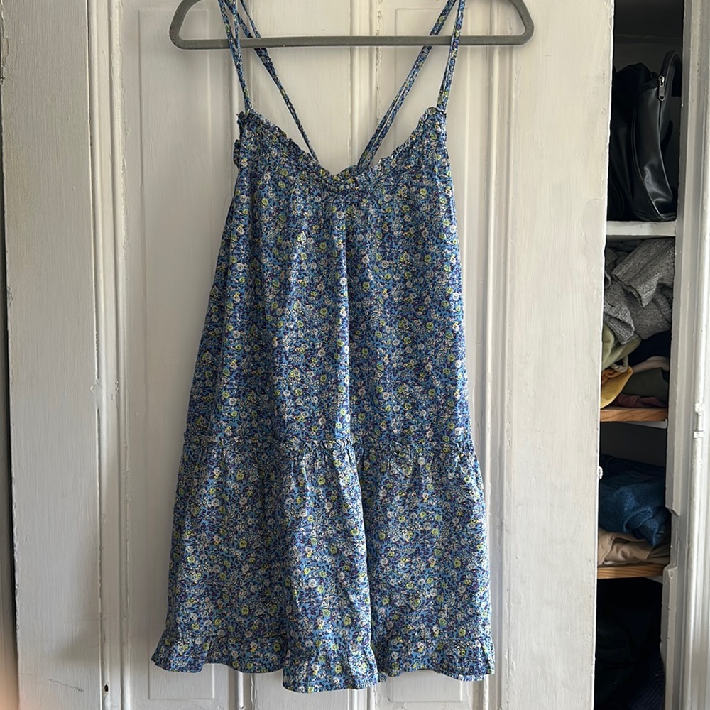 Universal thread blue floral sundress
